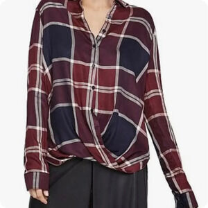 BCBG Long Sleeve Button-Down Shirt